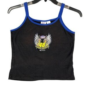 Vintage Winners Circle Jimmie Johnson‎ Womens L NASCAR Tank Top Y2K Racercore